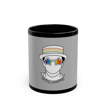 I’m Still Standing Black Mug (11oz, 15oz) - snazzymerch