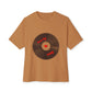 Vinyl Love Spin Unisex Oversized Boxy tee Printify