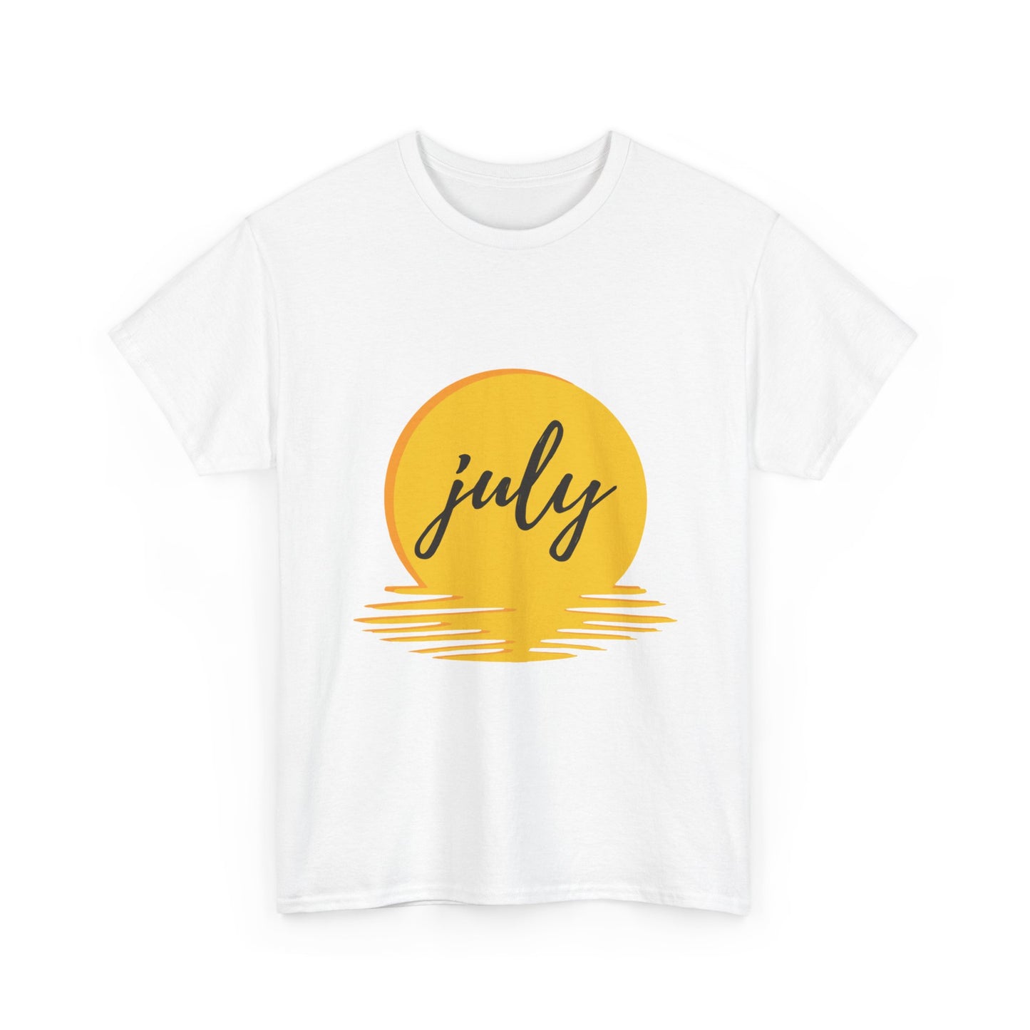 July Sun Graphic Unisex Heavy Cotton Tee - snazzymerch