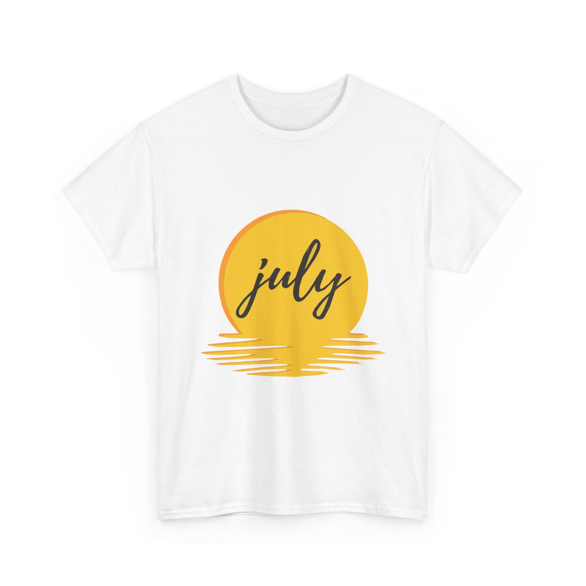 July Sun Graphic Unisex Heavy Cotton Tee - snazzymerch