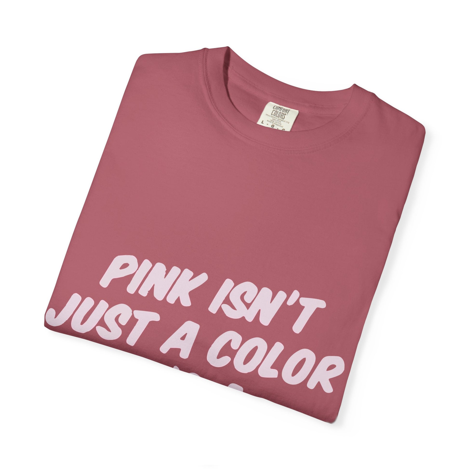 Lifestyle in Pink Unisex Garment-Dyed T-shirt - snazzymerch