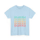 Retro Pop Lines Unisex Heavy cotton tee Printify