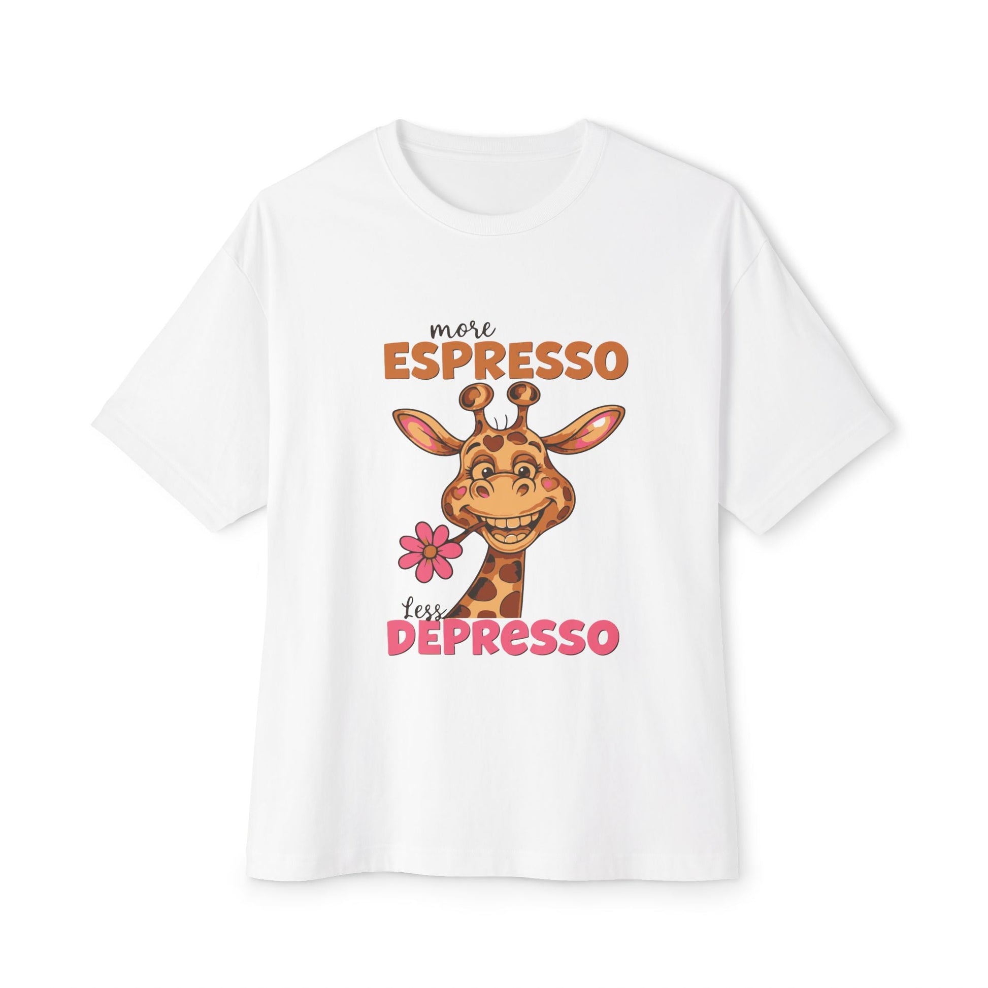 Oversized boxy Tee – Snazzy Espresso Edition Printify