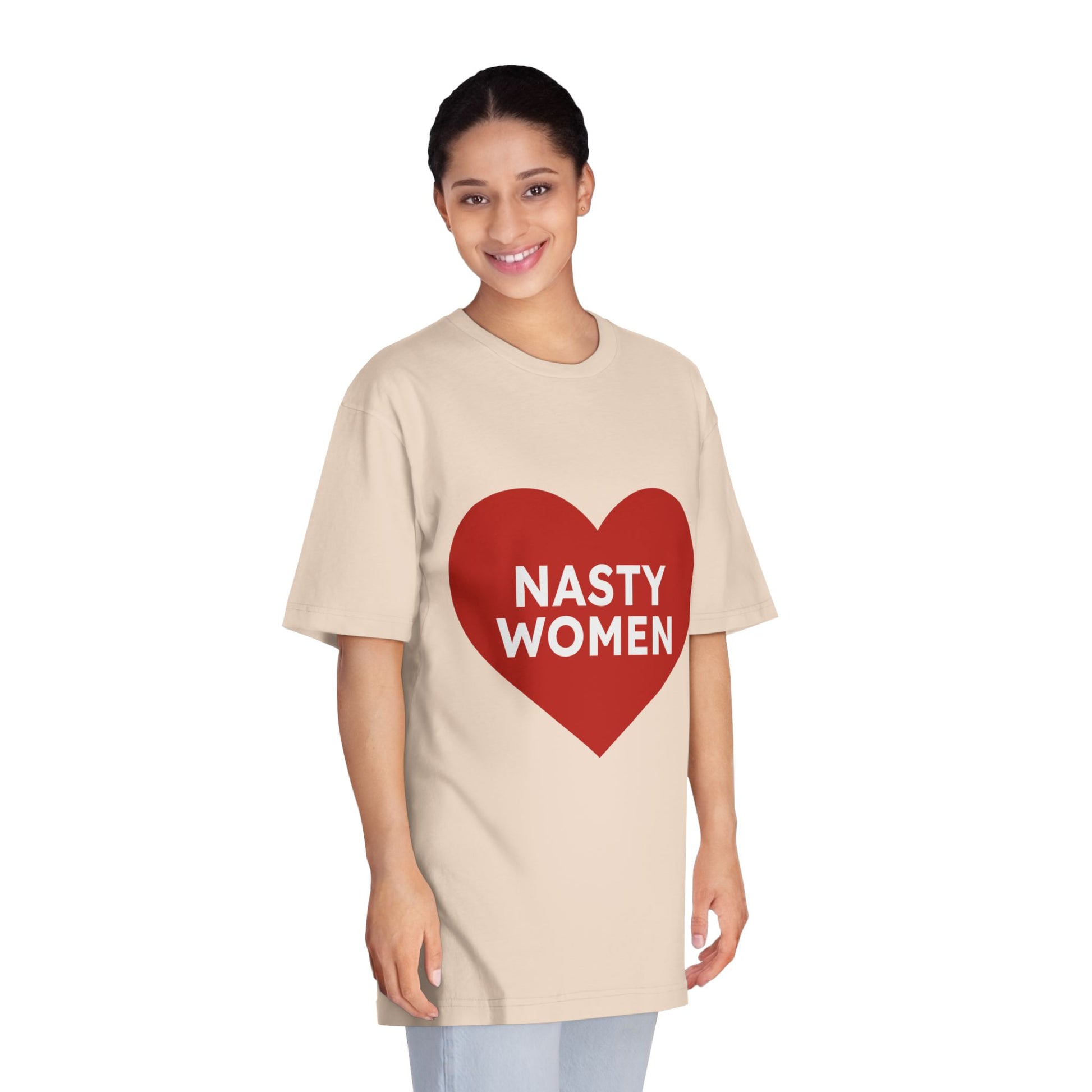 Nasty Women Heart - Unisex Classic Crewneck T-shirt Printify