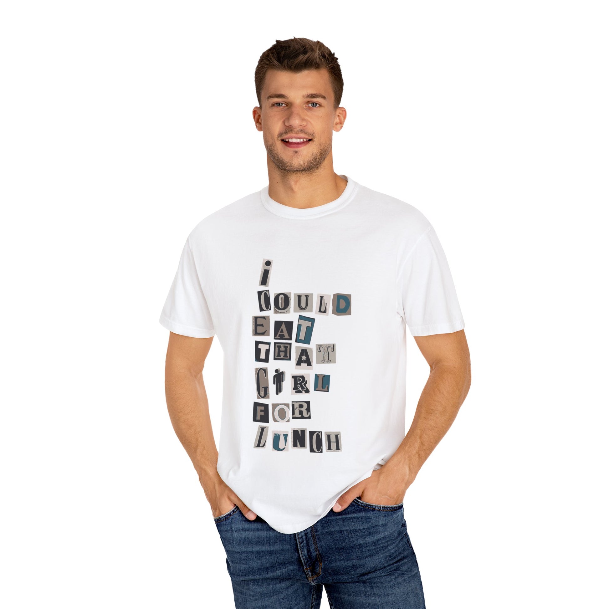 Billie Eilish Inspired Dyed T-shirt – Mixed Message Collage Edition Printify