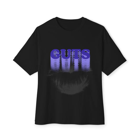 Guts Drip Effect Halftone-Oversized Tee Printify