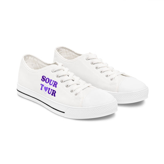 SOUR TOUR Heart – Unisex Low Top Sneakers Printify