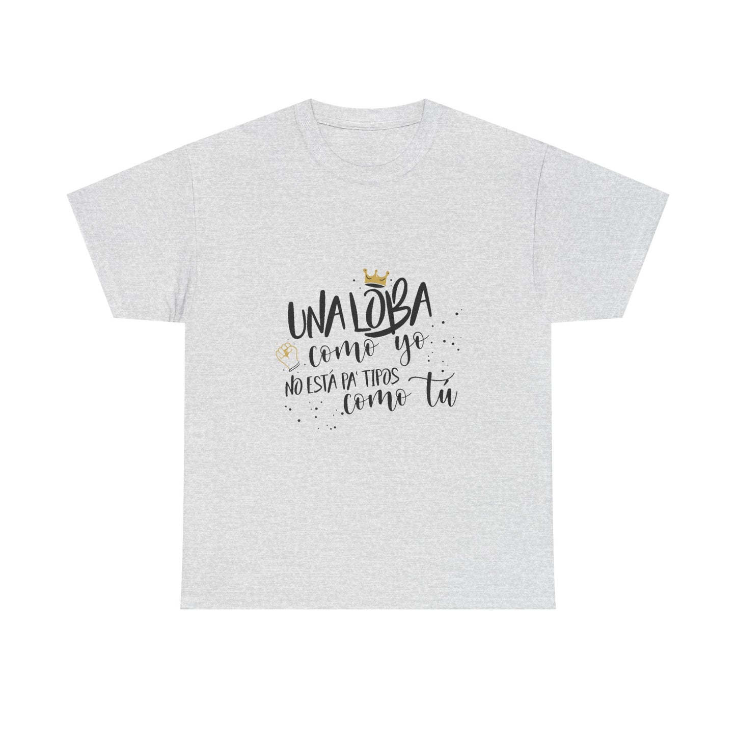 Golden Wolf Energy Unisex Heavy cotton tee Printify