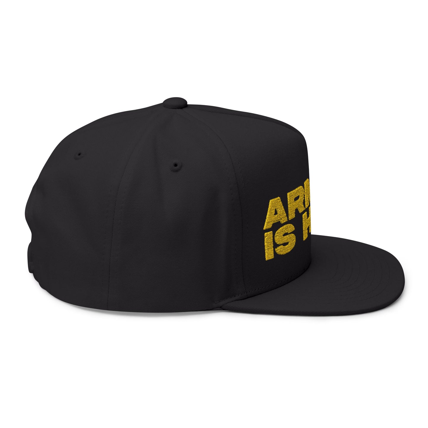 Smiley Army Vibe Flat Bill Cap (Embroidery) - snazzymerch