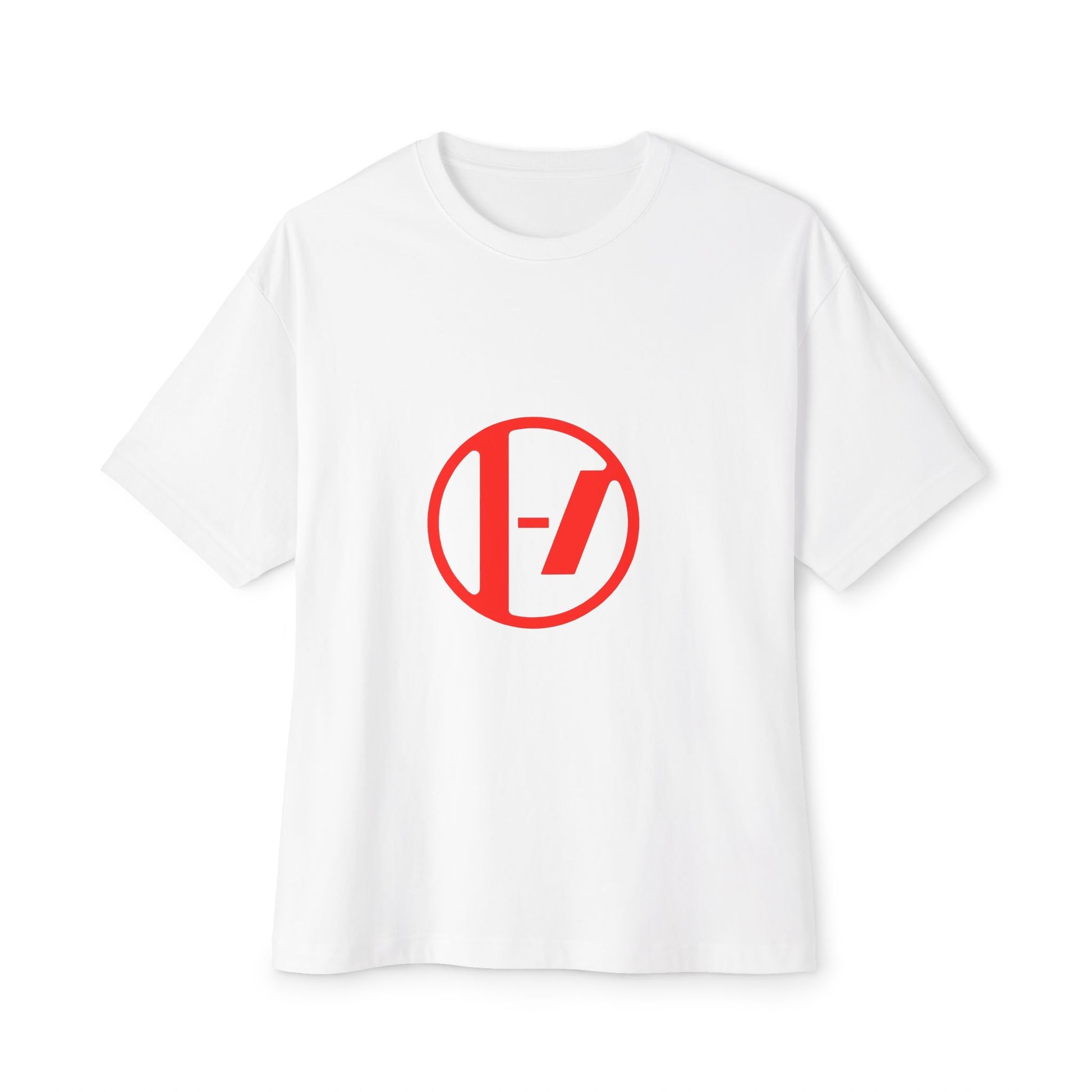 Crimson Orbit Unisex Oversized Boxy Tee - snazzymerch