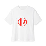 Crimson Orbit Unisex Oversized Boxy Tee - snazzymerch