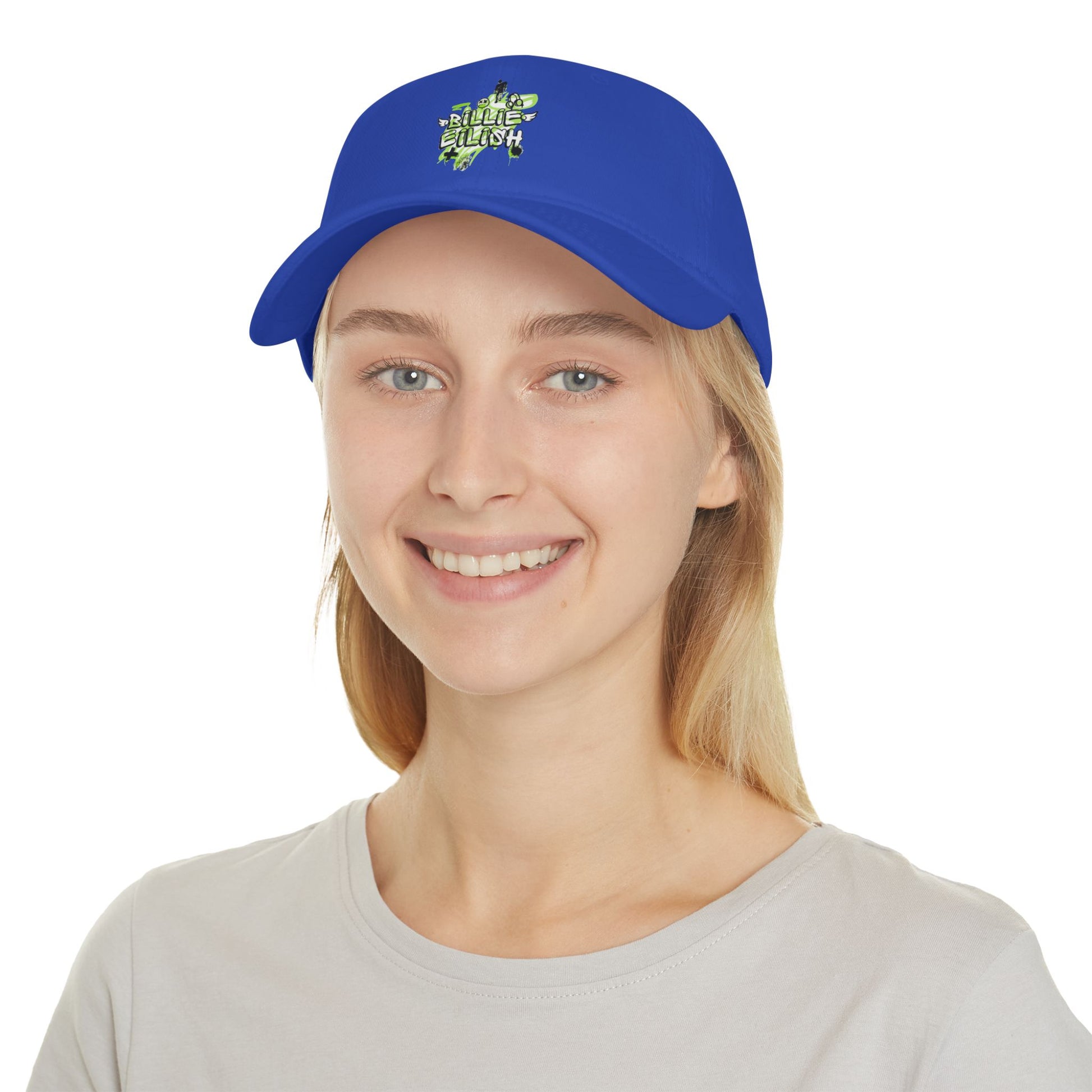 Billie Eilish Inspired Baseball Cap – Grunge Angel Graffiti Edition Printify