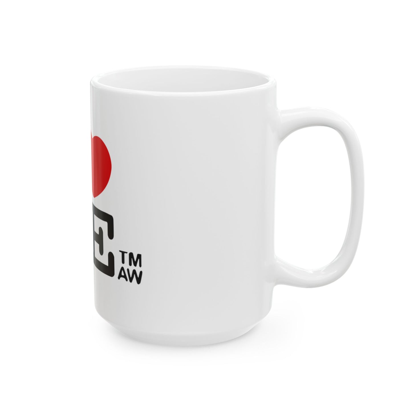 Clean Block Ceramic Mug, (11oz, 15oz) - snazzymerch