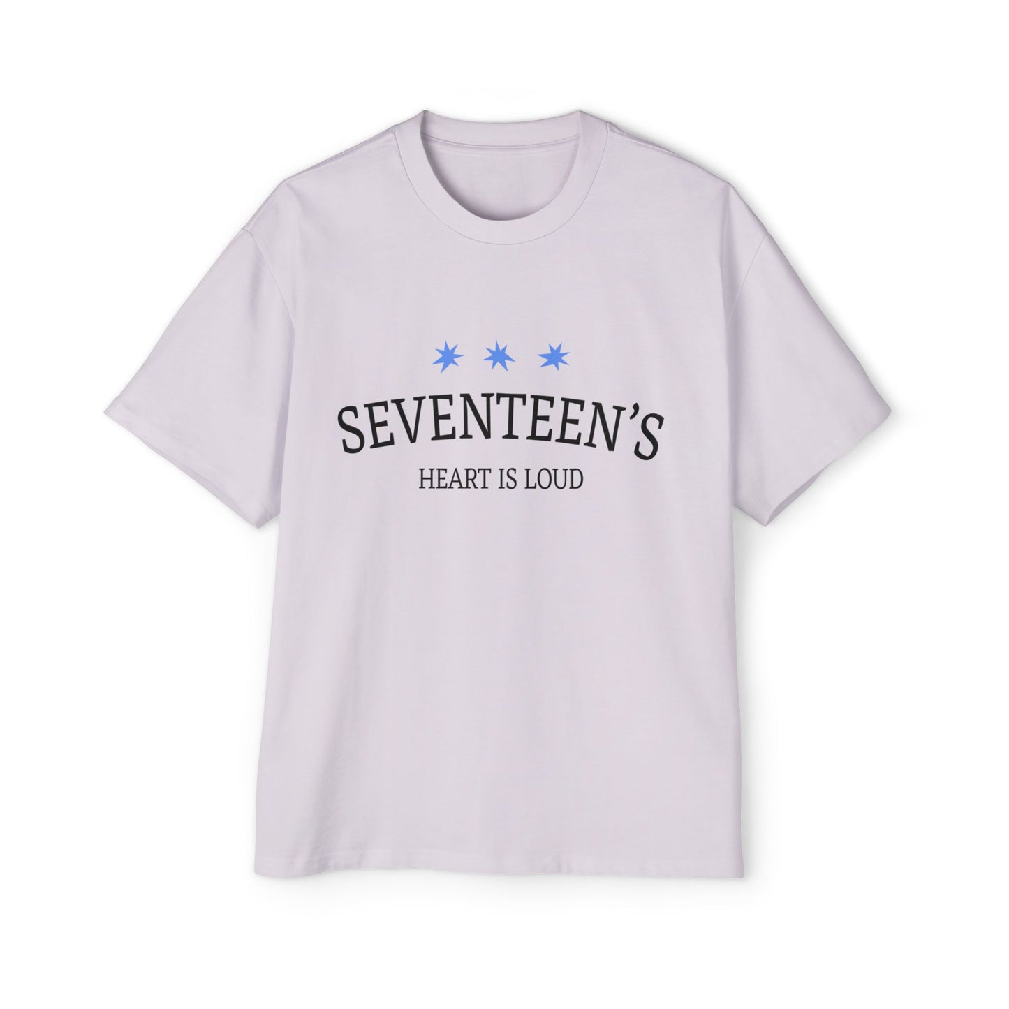 Blue Star Cluster Men's Heavy Oversized Tee - snazzymerch