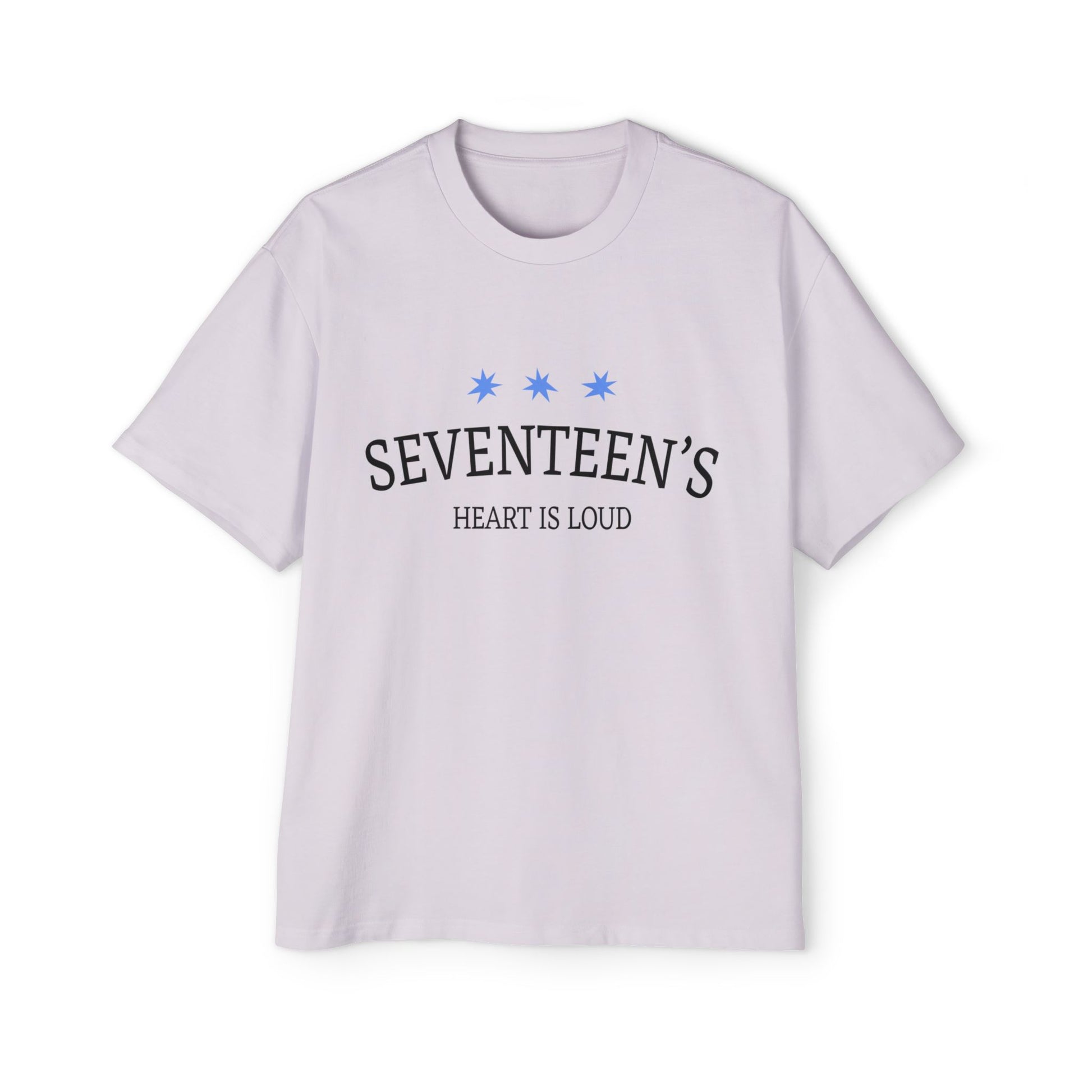 Blue Star Cluster Men's Heavy Oversized Tee - snazzymerch